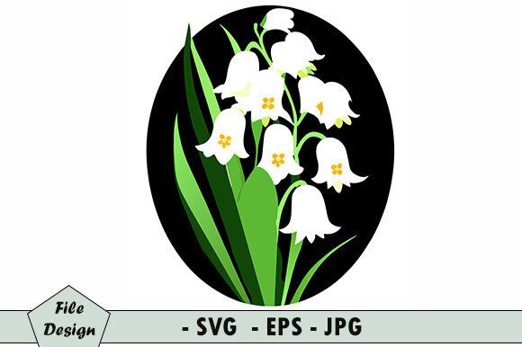 Lily of the Valley Grafica Illustrazioni Stampabili Di Designart Adelahssa