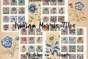 William Morris Tiles Graphic Objects By Carolines Craft Tree 1