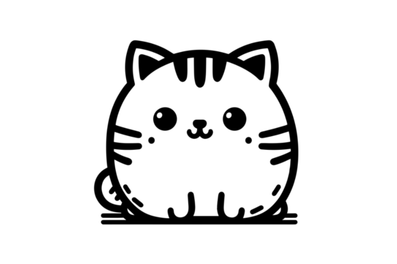 Cat SVG File, Digital Download SVG Gráfico Ilustrações para Impressão Por Artful Assetsy