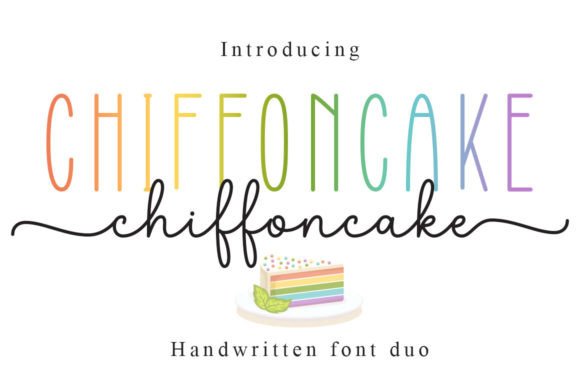 Chiffoncake Duo Fontes Script Fonte Por soderi graphicslide