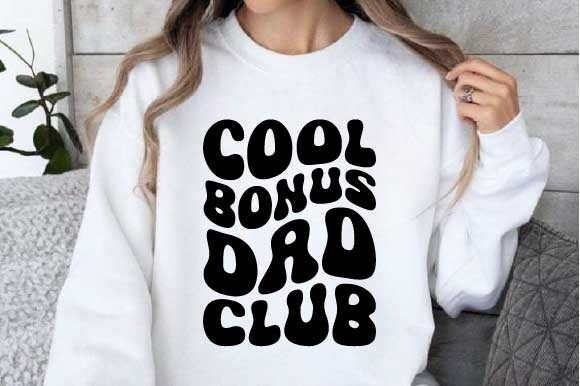 Cool Bonus Dad Club SVG Grafica Modelli Grafici Di Retro svg shirt