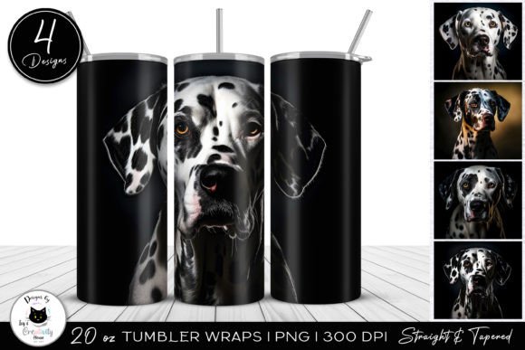 Dalmatian Dog Tumbler Designs | Dog Wrap Graphic Crafts By Ivy’s Creativity House