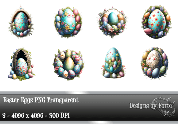 Easter Egg Clip Art PNG Gráfico PNG transparentes AI Por Heidi Vargas-Smith
