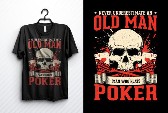 Poker T-shirt Design Grafika Projekty Koszulek Przez mitoncrr