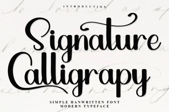 Signature Calligraphy Script & Handwritten Font By Inermedia STUDIO