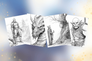 Medieval Fantasy Coloring Book, Vol.02 Graphic AI Coloring Pages By Sahad Stavros Studio 3