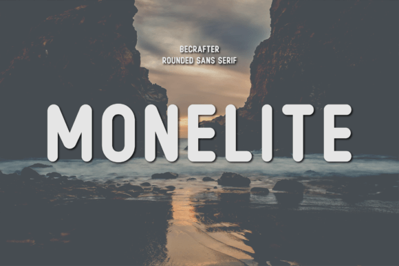 Monelite Rounded Sans Serif Font By Becrafter Studio