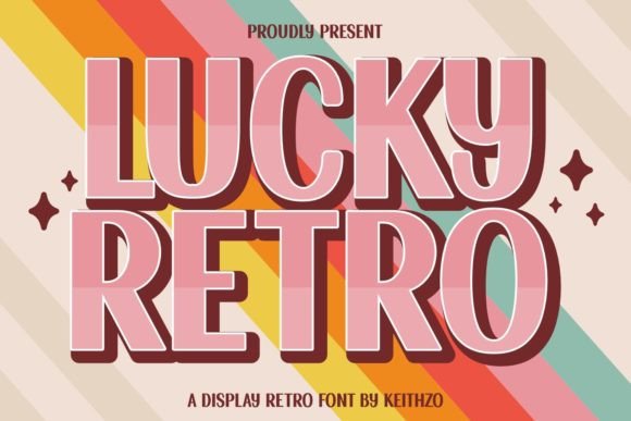 Lucky Retro Display Font By Keithzo (7NTypes)