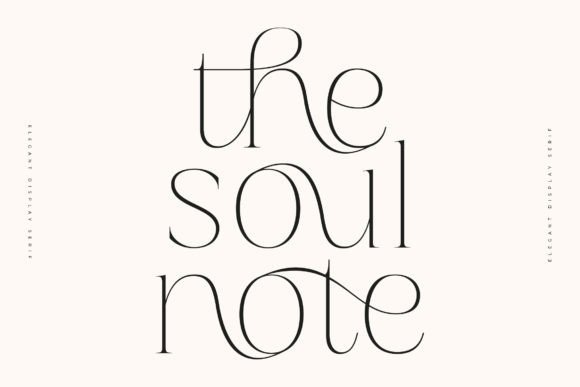 Soul Note Display-Schriftarten Schriftart Von WuadType x Glyphofik Studio