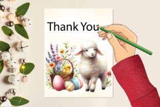 Watercolor Sheep Spring Easter Clipart Graphic Illustrations By CraftArtStudio 3