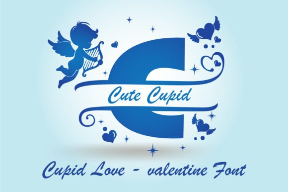 Cupid Love Polices Décoratives Police Par susecreative