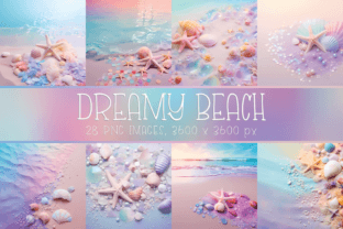 Pastel Dreamy Beach Digital Papers Graphic Backgrounds By Color Studio 1