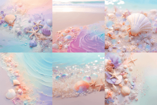 Pastel Dreamy Beach Digital Papers Graphic Backgrounds By Color Studio 4