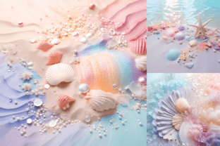 Pastel Dreamy Beach Digital Papers Graphic Backgrounds By Color Studio 6