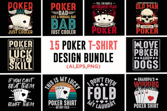 Poker Grafik T-shirt Designs Von mitoncrr