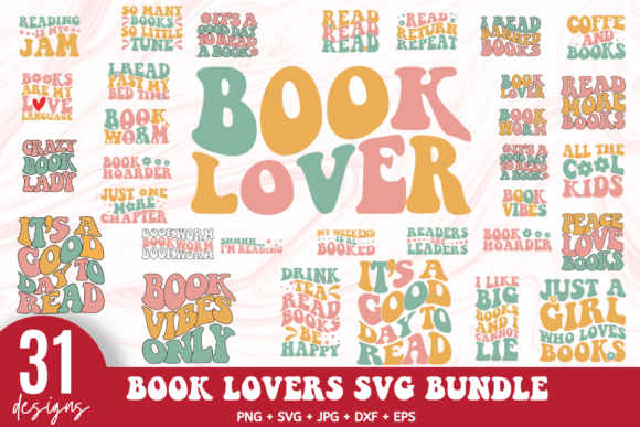 Retro Book Lover SVG Graphic Crafts By Creative Pro Svg