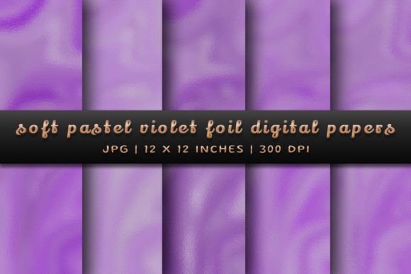 Soft Pastel Violet Foil Digital Papers Graphic Backgrounds By Pugazh Logan