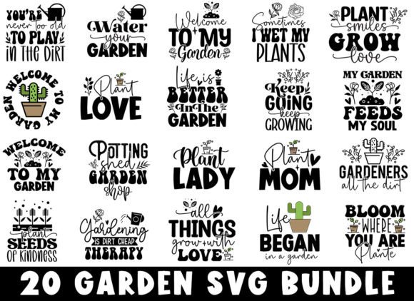 Garden SVG Design Bundle Graphic Crafts By SVG Print design