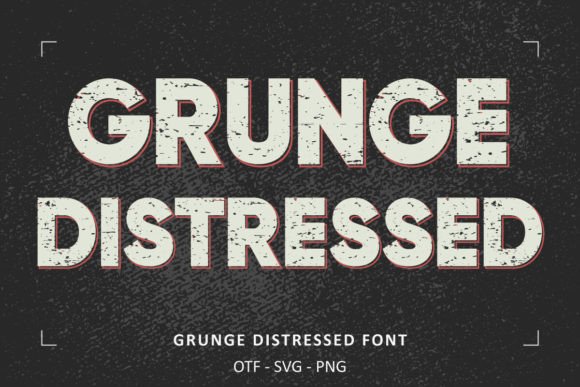 Grunge Distressed Fuentes Display Fuente Por Font Craft Studio
