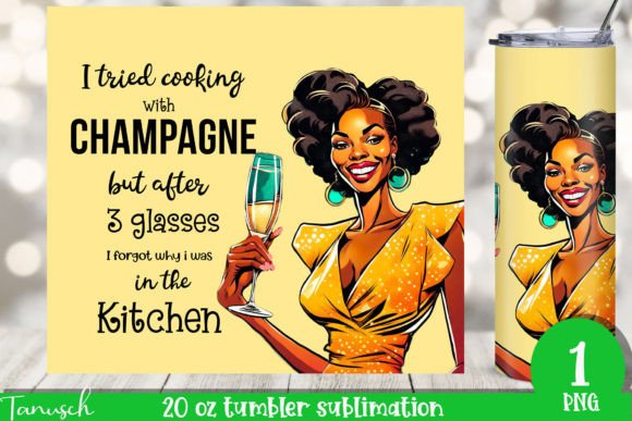 RETRO Housewife Woman 20 Oz Tumbler PNG Graphic Print Templates By TanuschArts