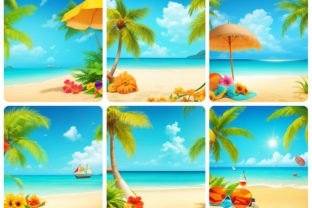 Sea Beach Summer Background Grafica Sfondi Di S.ASagor