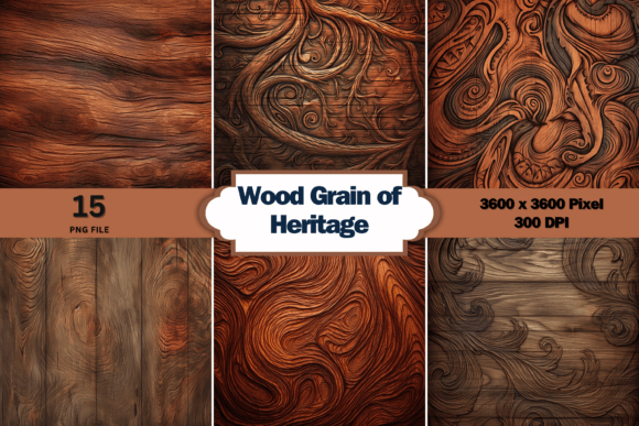 Wood Grain of Heritage Background Graphic Backgrounds By Aamo