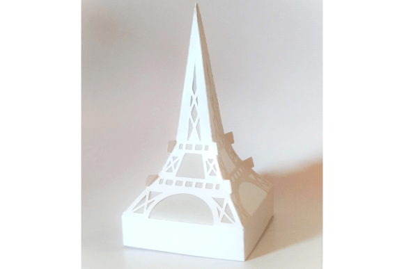 Eiffel Tower Lantern Travel 3D SVG Craft By 3D SVG Crafts