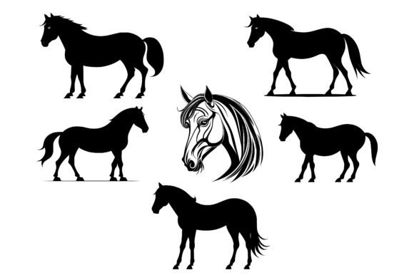 Horse Vector Artwork Grafik Druckbare Illustrationen Von Creative Designs