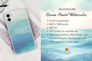 Ocean Pastel Watercolor Background Graphic Backgrounds By Artistic Wisdom 2