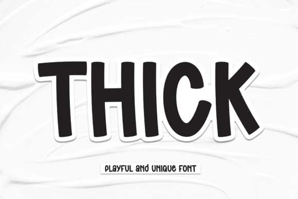 Thick Sans Serif Font By andikastudio