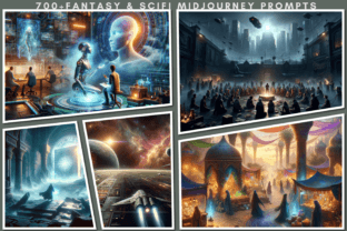 700+ Fantasy and Sci-Fi Prompts Writing Graphic Graphic Templates By atacanwoodbox 4