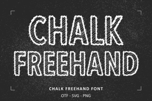 Chalk Freehand Fontes Coloridas Fonte Por Font Craft Studio