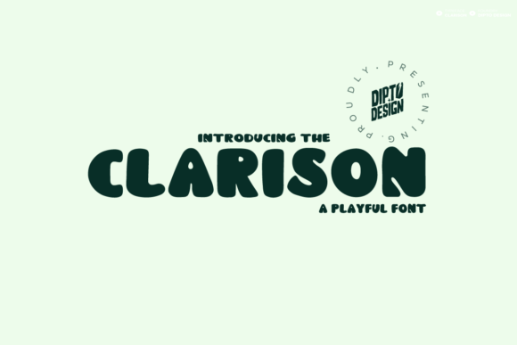 Clarison Display Font By DiptoDesign