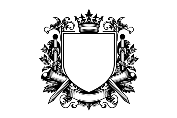 Elegant Crest SVG, Classic Logo Design Grafika Ilustracje do Druku Przez Artful Assetsy