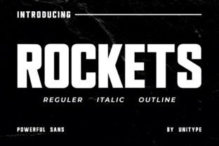 Rockets Fuentes Sans Serif Fuente Por Unitype 1