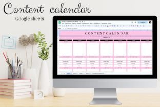 Content Calendar , Google Sheets Graphic Websites By Digital Emporium 1