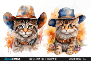 Cute Cat PNG Portrait Sublimation Design Graphic Illustrations By Regulrcrative