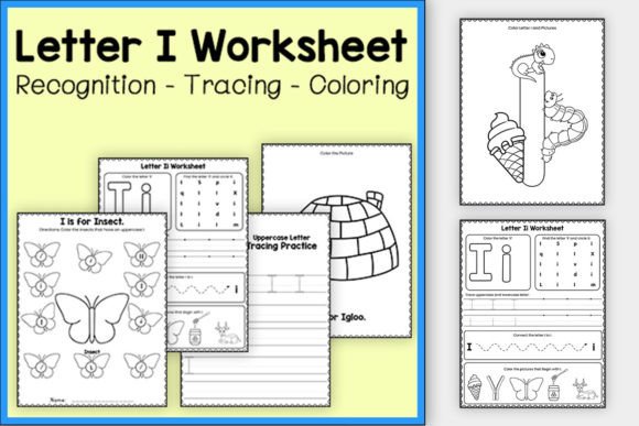Letter I Worksheets for Preschool & K Graphic PreK By TheStudyKits