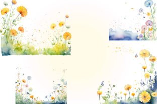 Watercolor Floral Borders Graphic Illustrations By sumim3934 7