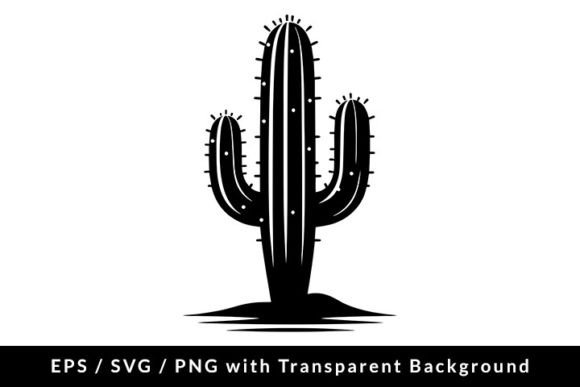 Cactus Desert Silhouette SVG EPS PNG Graphic Illustrations By Formatoriginal