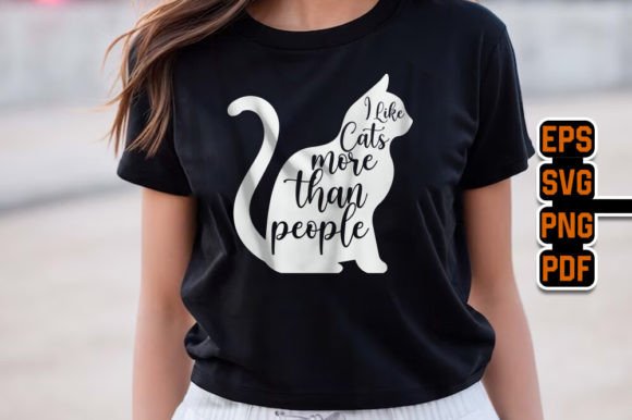 Cats Lover Trendy Unique T-Shirt Illustration Designs de T-shirts Par TeeBundle