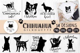 Chihuahua Dog Silhouette | Dog SVG Files Graphic Crafts By Ivy’s Creativity House 1