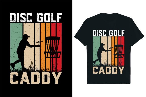 Disc Golf Caddy Graphic T-shirt Designs By Rextore