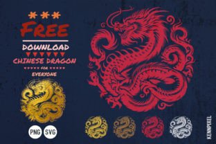 Free Download Chinese Dragon SVG PNG Grafik Plotterdateien Von kennpixel 1