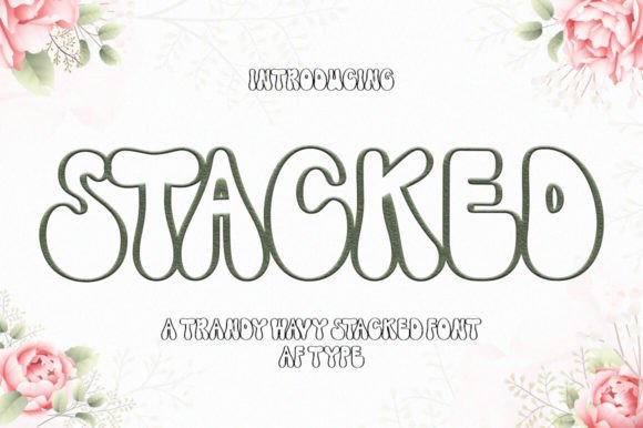 Stacked Display Font By AF Type