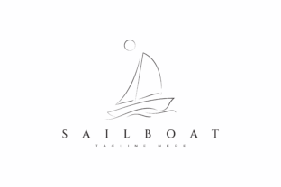 Sailboat Logo Holiday Beach Journey Graphic Logos By captoro