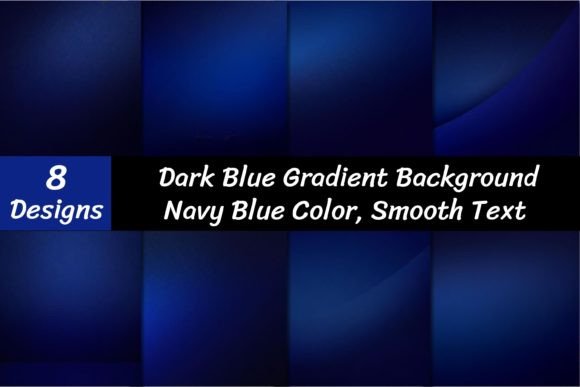 Dark Blue Gradient Backgrounds Graphic Backgrounds By VYCstore