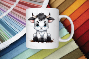 Funny Angry Cow Sublimation Clipart PNG Graphic Illustrations By Crafticy 2