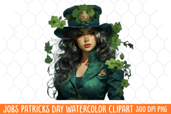 Jobs Patricks Day Watercolor Clipart PNG Graphic Illustrations By CraftArt