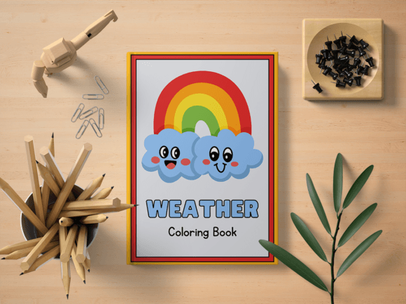 Learning Weather Coloring Book for Kids Grafik Ausmalseiten & Malbücher Von ALittleArtistWeirdo